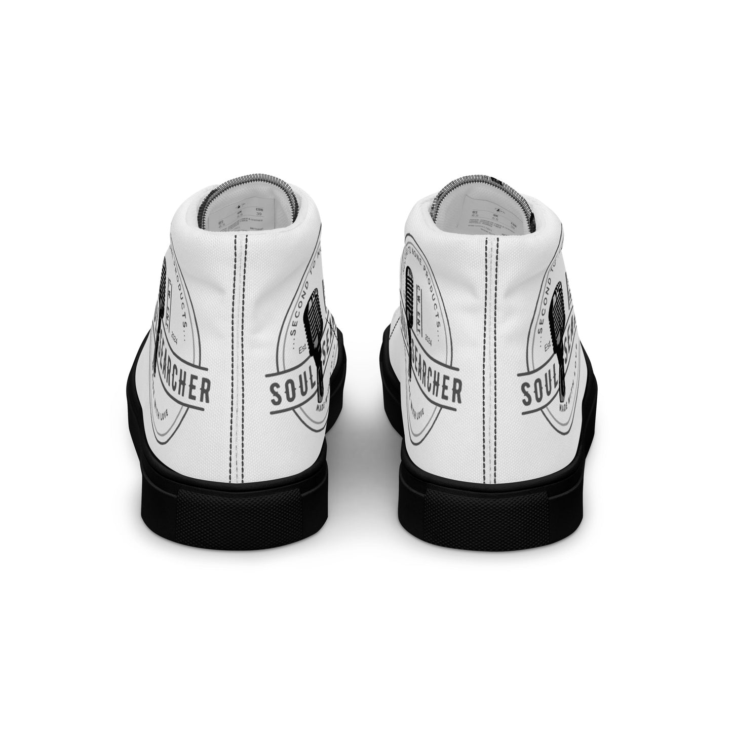 C. Webb Ent. Logo Men’s high top canvas shoes