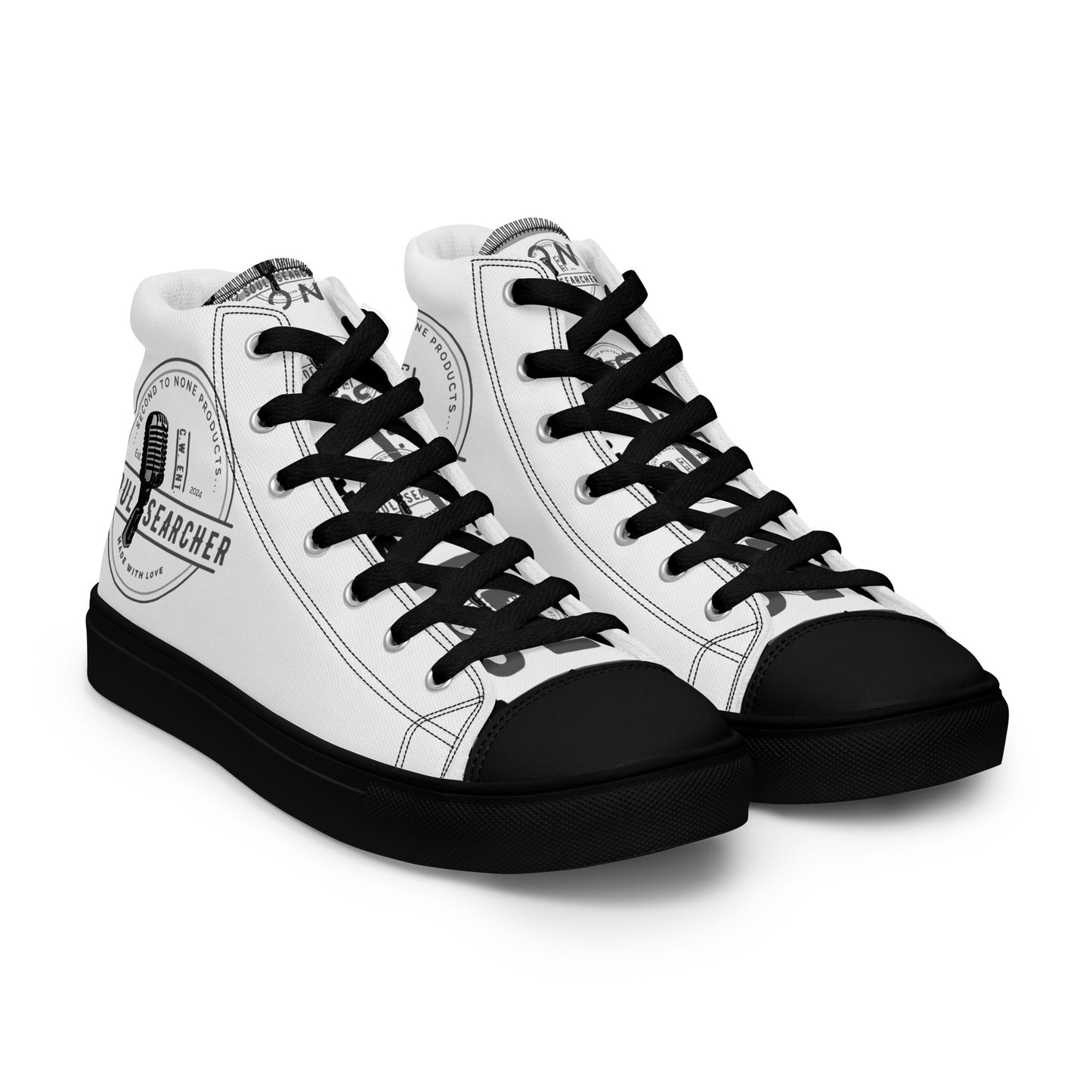 C. Webb Ent. Logo Men’s high top canvas shoes